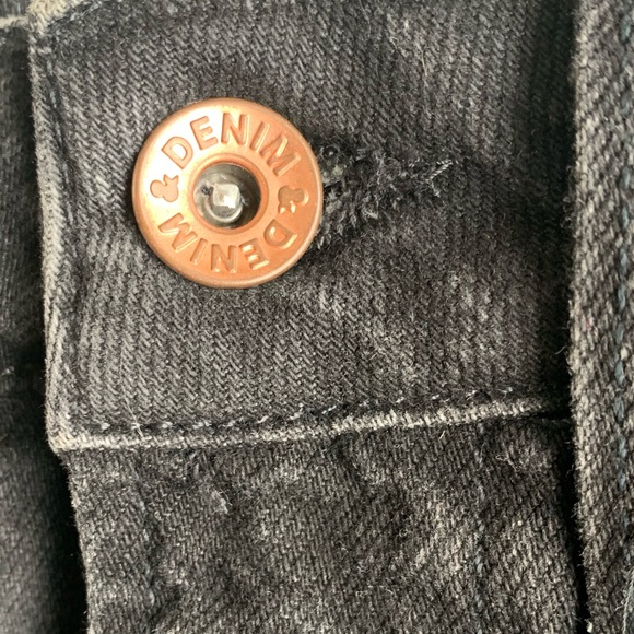 DENIM & DENIM SIZE 2 black distressed jeans skirt - Picture 4 of 11